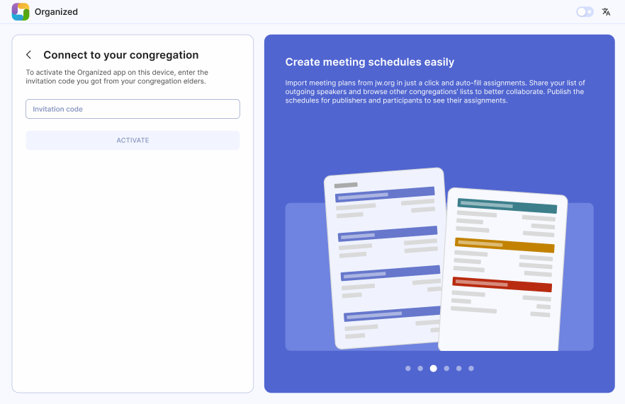 Connect to congregation